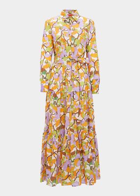Bellini Floral-Print Tiered Maxi Dress