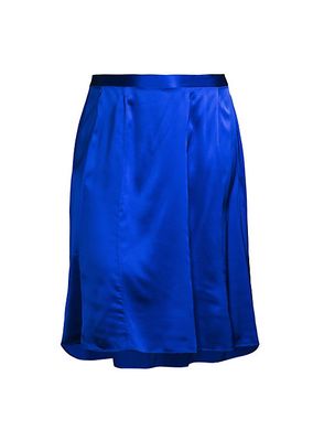 Bellini Silk Charmeuse Midi Skirt