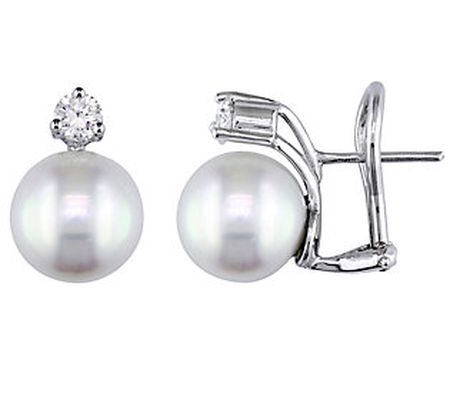 Bellini South Sea Cultured Pearl & Diamond Earr ings, 18K Gold
