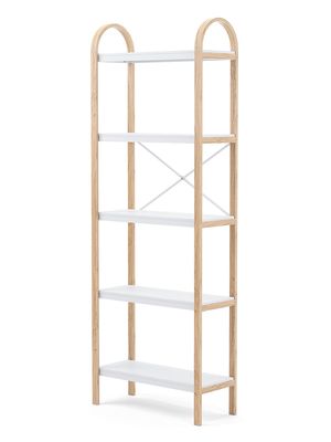 Bellwood Freestanding Five-Tier Shelf - White - White