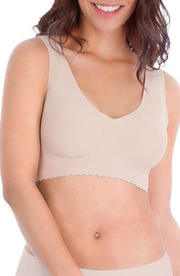 belly bandit No-Wire Comfy Seamless V-Neck Bra in Nude
