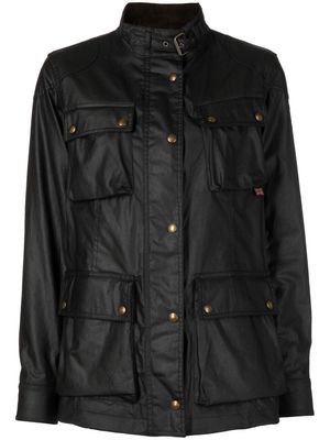 Belstaff belted wax jacket - Black