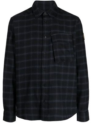 Belstaff check-print cotton shirt - Black