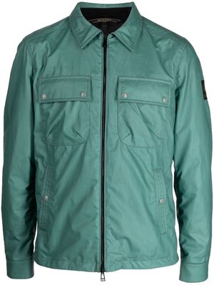 Belstaff flap-pockets zip-up jacket - Green