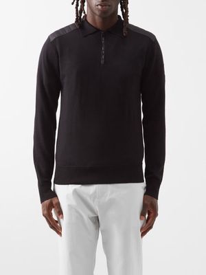 Belstaff - Kirk Quarter-zip Merino Sweater - Mens - Black