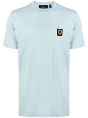 Belstaff logo-appliqué cotton T-shirt - Blue