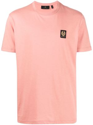 Belstaff logo-appliqué cotton T-shirt - Pink
