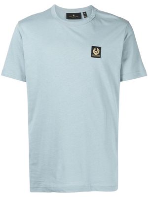 Belstaff logo-patch cotton-jersey T-shirt - Blue
