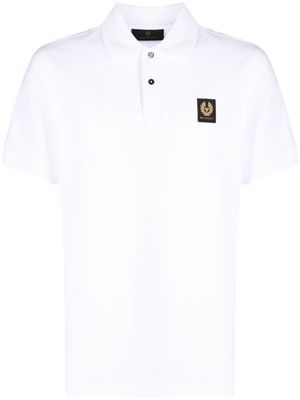 Belstaff logo-patch cotton polo shirt - White