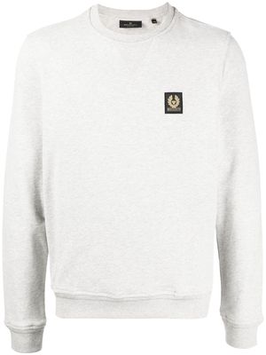Belstaff logo-patch cotton sweatshirt - Grey
