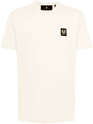 Belstaff logo-patch cotton T-shirt - Yellow