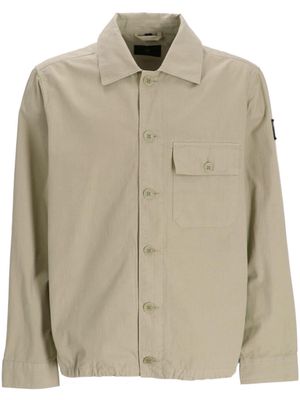 Belstaff logo-patch cotton-twill jacket - Neutrals