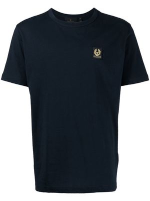 Belstaff logo-patch crew neck T-shirt - Blue