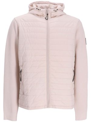 Belstaff logo-patch padded hooded jacket - Pink