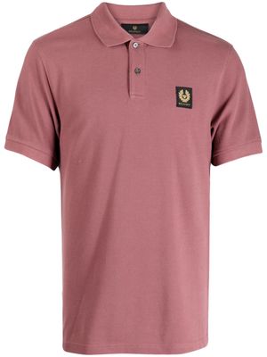 Belstaff logo-patch polo shirt - Purple