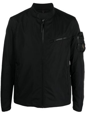 Belstaff logo-patch zipped jacket - Black