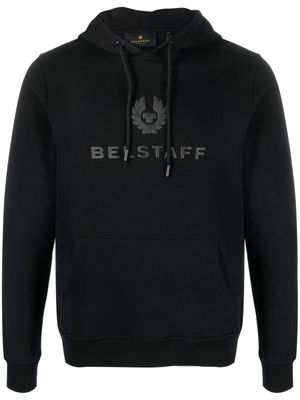 Belstaff logo-print cotton hoodie - Black