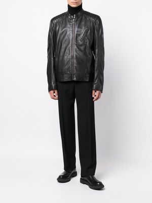 BELSTAFF long-sleeve leather jacket - Black