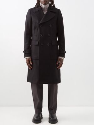 Belstaff - Milford Melton Wool-blend Overcoat - Mens - Black