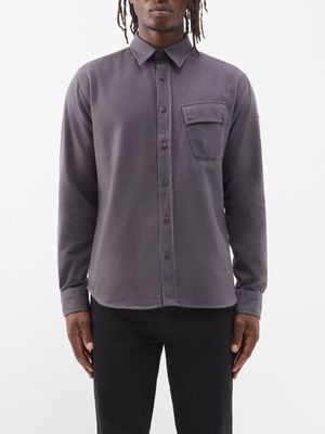 Belstaff - Pitched Brushed-cotton Shirt - Mens - Grey