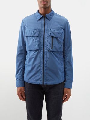 Belstaff - Rift Flap-pocket Overshirt - Mens - Blue