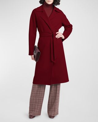 Belted Cashmere Wrap Coat