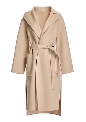 Belted Wool & Cashmere Coat