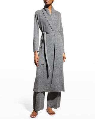 Belted Wrap Cashmere Robe