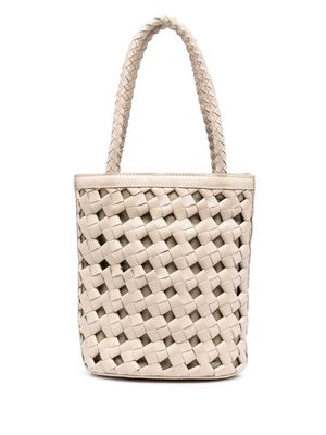 BEMBIEN interwoven leather bucket bag - Neutrals