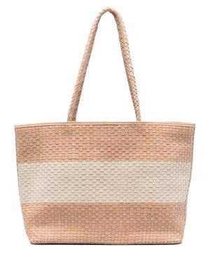 BEMBIEN Lucie woven-design leather tote bag - Neutrals