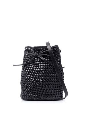 BEMBIEN woven leather bucket bag - Black