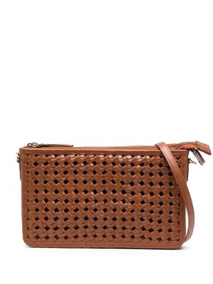 BEMBIEN woven leather crossbody bag - Brown
