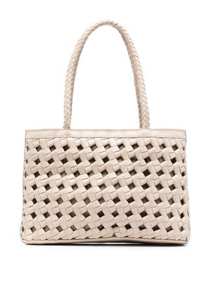 BEMBIEN woven leather shoulder bag - Neutrals