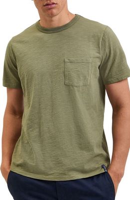 Ben Sherman Beatnik Slub Pocket T-Shirt in Olive Green
