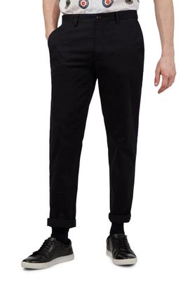 Ben Sherman Signature Slim Fit Stretch Cotton Chinos in Black