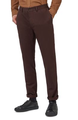 Ben Sherman Signature Slim Fit Stretch Cotton Chinos in Peat