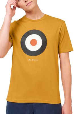 Ben Sherman Signature Target Logo Graphic T-Shirt in Mustard 