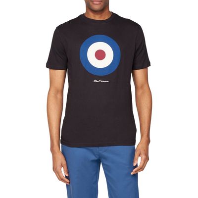 Ben Sherman Target Organic Cotton Graphic T-Shirt in Black 