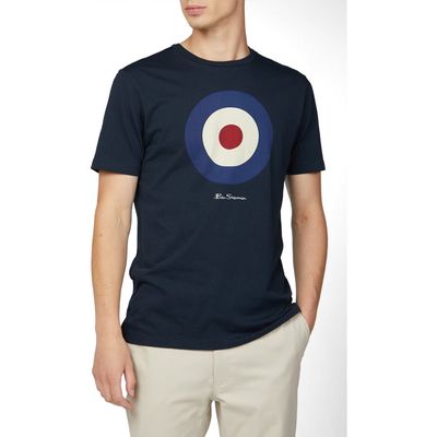 Ben Sherman Target Organic Cotton Graphic T-Shirt in Dark Navy 