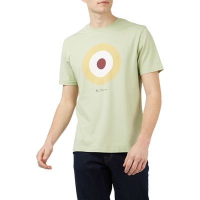 Ben Sherman Target Organic Cotton Graphic T-Shirt in Green