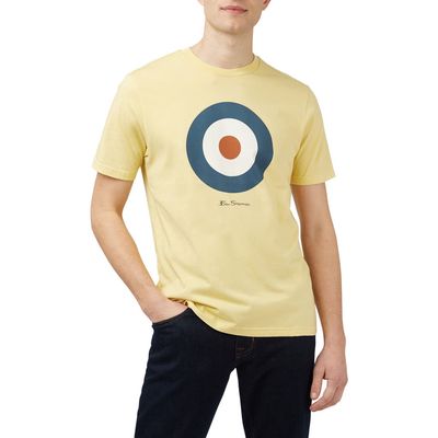 Ben Sherman Target Organic Cotton Graphic T-Shirt in Lemon 