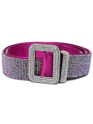Benedetta Bruzziches crystal-embellished design belt - Purple