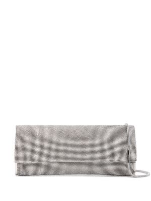 Benedetta Bruzziches Kate rhinestone-embellished clutch bag - Silver