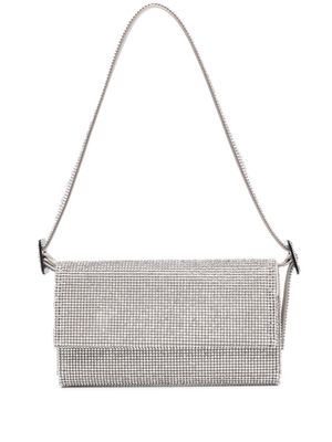 Benedetta Bruzziches Vittissima La Petite crystal-embellished shoulder bag - Silver