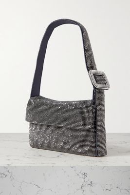 Benedetta Bruzziches - Vitty La Mignon Crystal-embellished Satin Shoulder Bag - Black