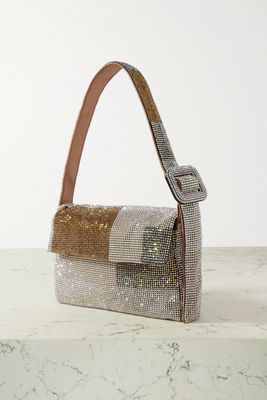 Benedetta Bruzziches - Vitty La Mignon Crystal-embellished Satin Shoulder Bag - Gold