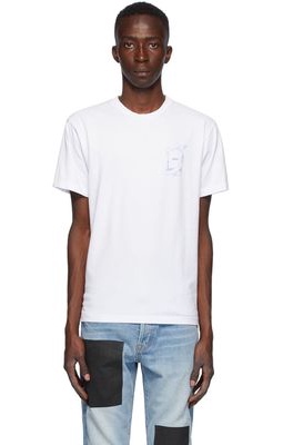 Benjamin Edgar SSENSE Exclusive White & Blue Box T-Shirt