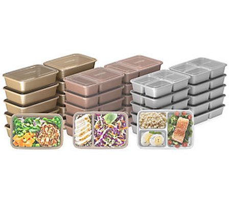 Bentgo 30-Piece Meal Prep and 10-Piece Snack Pr ep Containers