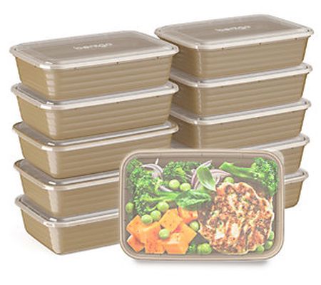 Bentgo Prep 10-Pack 1-Compartment Meal Prep Con tainer