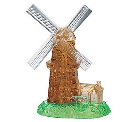 BePuzzled 3D Crystal Puzzle 64-Piece Windmill
